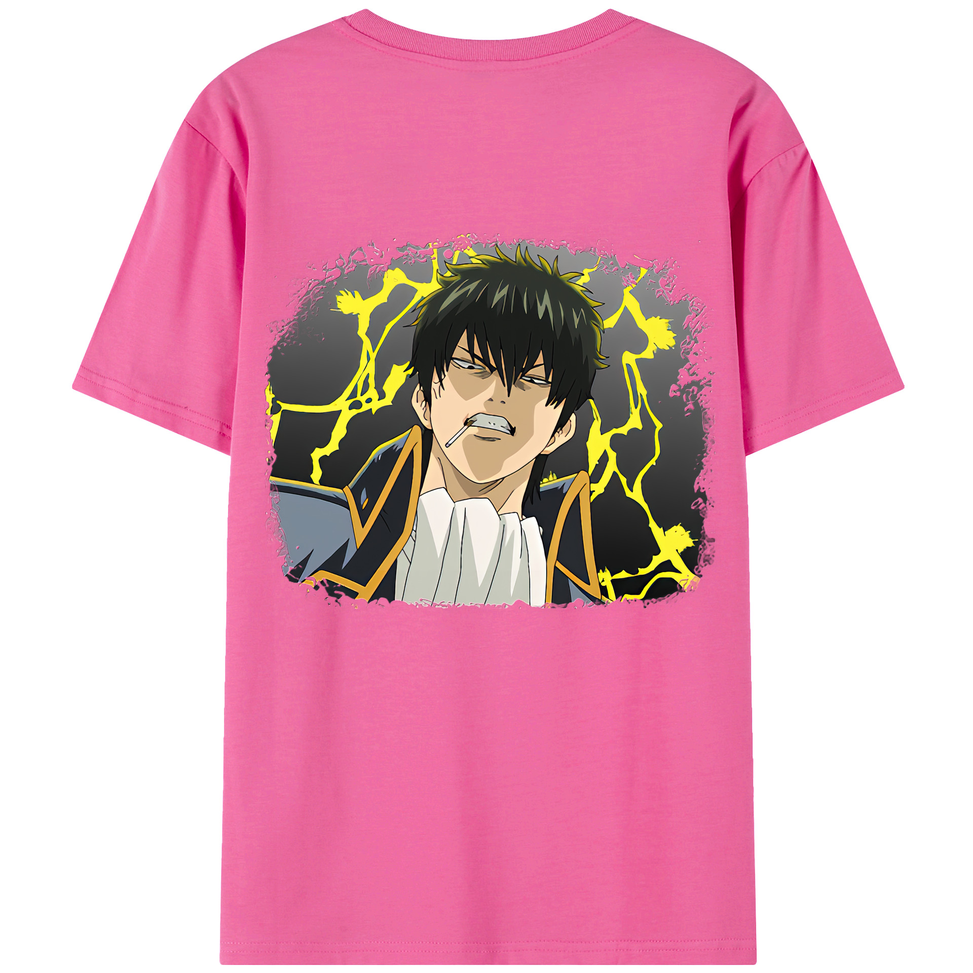 （画像用） ぎんたま 坂田銀時（さかたぎんとき） 神楽 志村新八（しむら しんぱち） GINTAMA Sakata Gintoki Kagura Shimura Shinpachi レディース半袖Tシャツ(バックプリント)